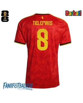 Belgia Youri Tielemans #8 Tricou Fotbal Replică Mondial 2026 Barbati Acasa